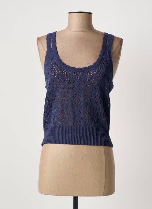 Débardeur coupe cintrée sans manche bleu MOLLY BRACKEN femme