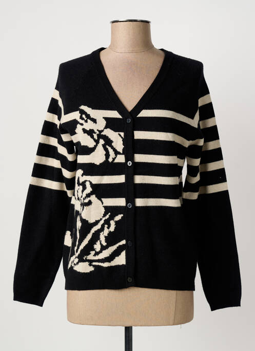 Gilet manches longues noir CREAM femme