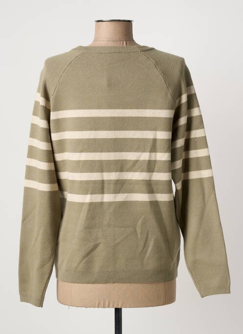 Gilet manches longues vert CREAM femme