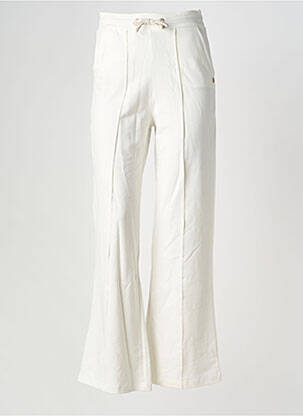 Pantalon flare taille élastique blanc LES TROPEZIENNES PAR M.BELARBI femme