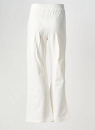 Pantalon flare taille élastique blanc LES TROPEZIENNES PAR M.BELARBI femme