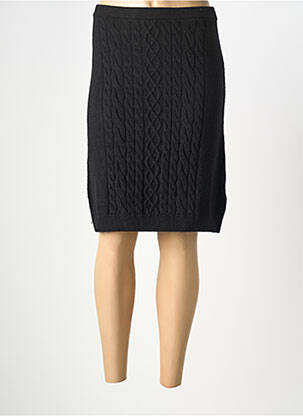 Jupe mi-longue taille haute noir CREAM femme