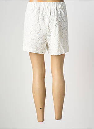 Short fermeture zippée sous rabat avec crochet blanc MOLLY BRACKEN femme