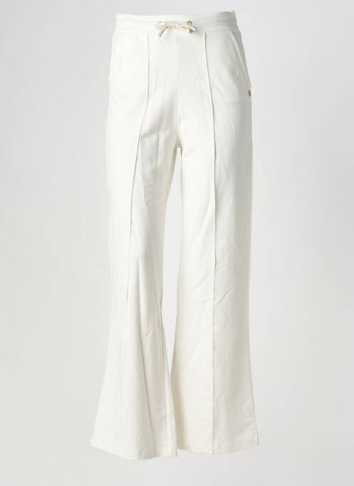 Pantalon flare taille élastique blanc LES TROPEZIENNES PAR M.BELARBI femme