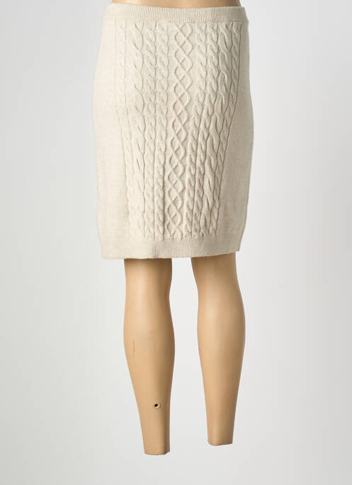 Jupe mi-longue taille haute beige CREAM femme