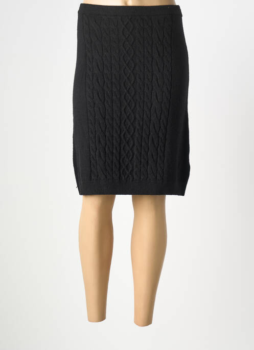 Jupe mi-longue taille haute noir CREAM femme