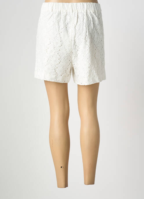 Short fermeture zippée sous rabat avec crochet blanc MOLLY BRACKEN femme