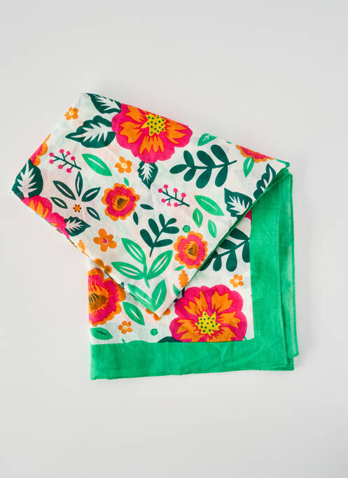 Foulard vert C'EST BEAU LA VIE femme