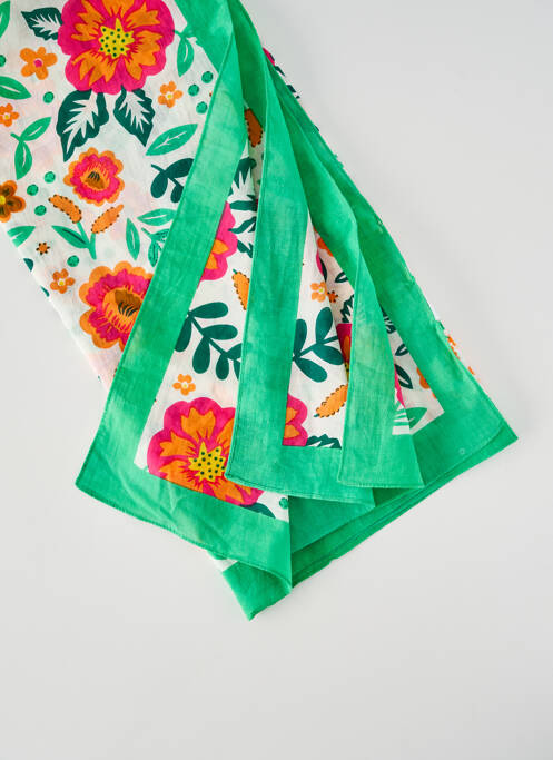 Foulard vert C'EST BEAU LA VIE femme