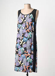 Robe mi-longue sans manche sans manche noir MASSANA femme