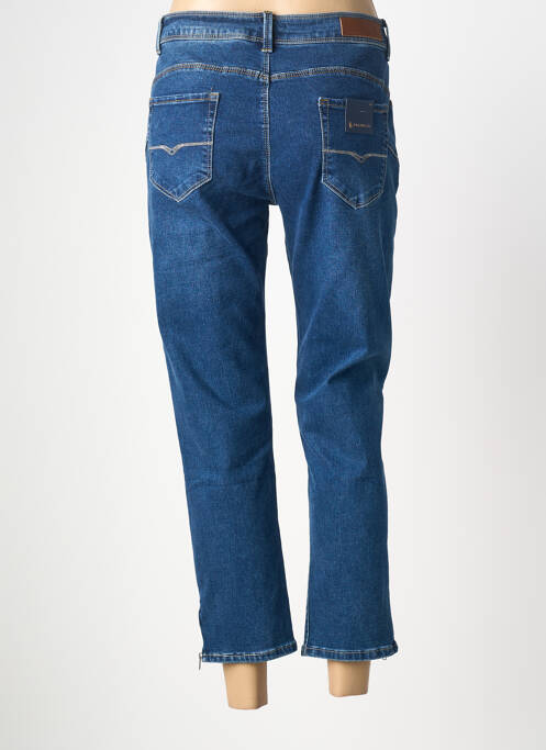Jeans coupe slim tissage brut taille normale bleu KALISSON femme