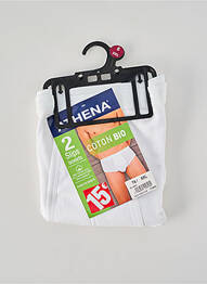 Slip stretch blanc ATHENA homme
