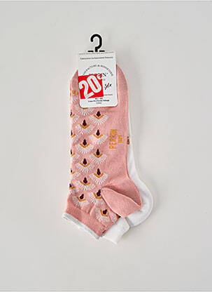 Chaussettes rose PERRIN femme
