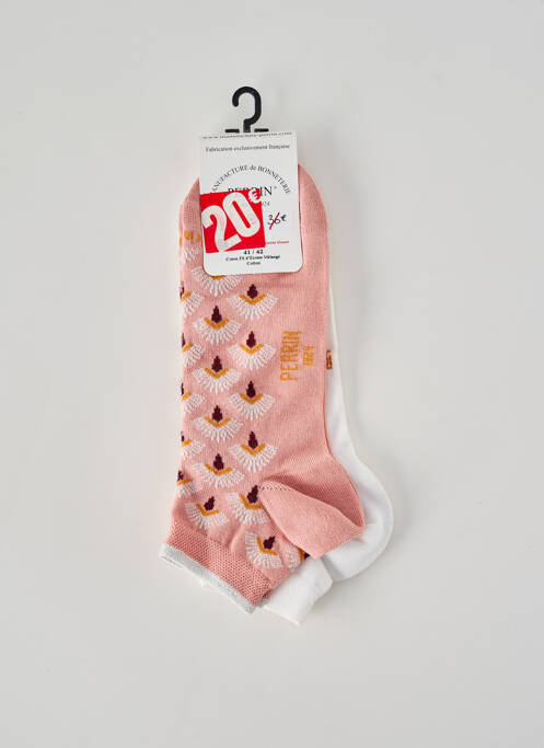 Chaussettes rose PERRIN femme