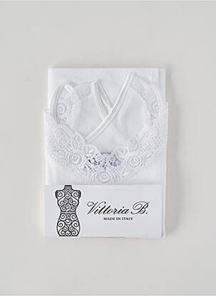 Top/caraco stretch blanc VITTORIA B femme