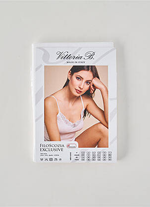 Top/caraco stretch blanc VITTORIA B femme