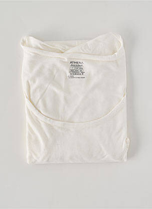 Top/caraco stretch blanc ATHENA femme
