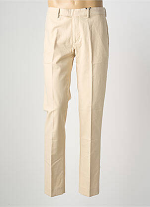 Pantalon chino fermeture zippée sous rabat avec crochet beige TOMMY HILFIGER homme