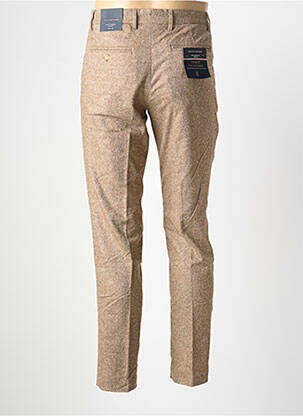 Pantalon slim fermeture zippée sous rabat boutonné beige TOMMY HILFIGER homme