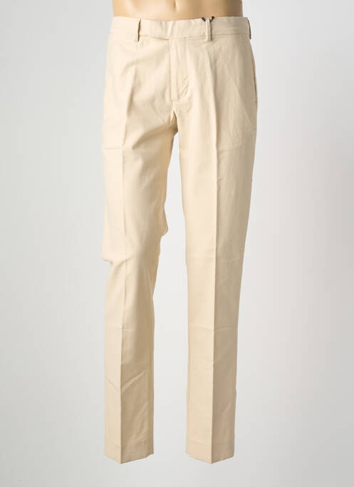 Pantalon chino fermeture zippée sous rabat avec crochet beige TOMMY HILFIGER homme