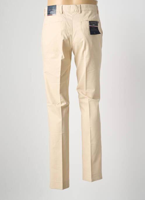 Pantalon chino fermeture zippée sous rabat avec crochet beige TOMMY HILFIGER homme