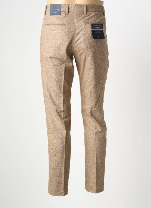 Pantalon slim fermeture zippée sous rabat boutonné beige TOMMY HILFIGER homme