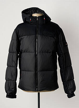 Doudoune poches a capuche noir TOMMY HILFIGER homme