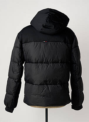 Doudoune poches a capuche noir TOMMY HILFIGER homme