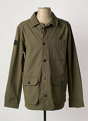 Veste casual fermeture boutonnée sur le devant vert DEELUXE homme