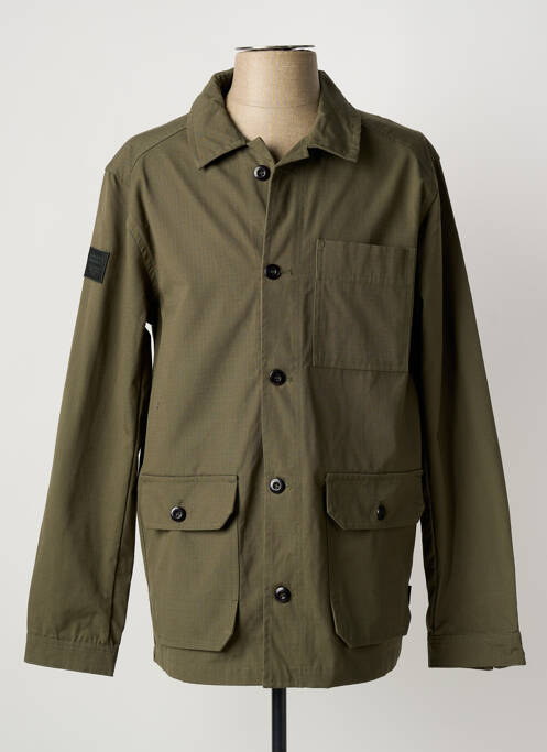 Veste casual fermeture boutonnée sur le devant vert DEELUXE homme