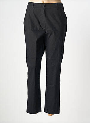 Pantalon chino tissage popeline taille normale noir PIER ANTONIO GASPARI femme
