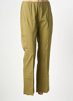 Pantalon droit stretch taille normale vert MEIMEIJ femme