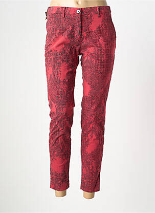 Pantalon chino tissage popeline taille normale rouge MASON'S femme