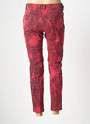 Pantalon chino tissage popeline taille normale rouge MASON'S femme