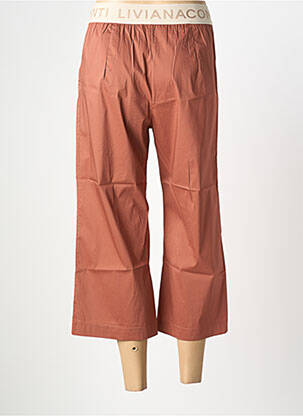 Pantacourt stretch taille normale marron LIVIANA CONTI femme