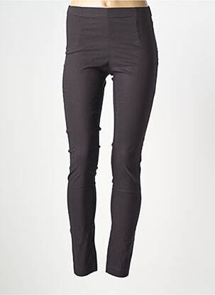 Pantalon slim taille élastique taille normale noir BLACK LABEL femme