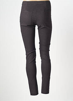 Pantalon slim taille élastique taille normale noir BLACK LABEL femme