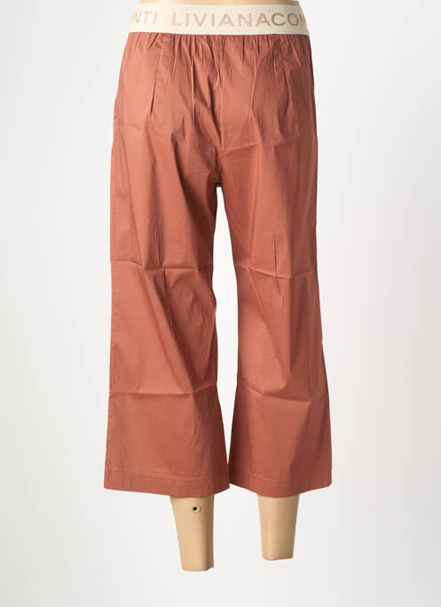 Pantacourt coupe droite taille normale marron LIVIANA CONTI femme