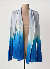 Gilet manches longues coupe cintrée bleu A.POIL femme