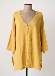 Gilet manches longues manches 3/4 jaune MAX & MOI femme