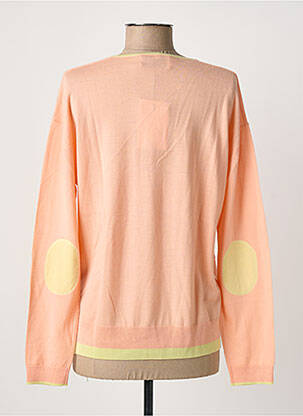 Pull coupe cintrée manches longues orange ALLUDE femme