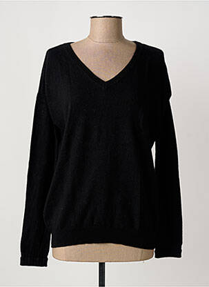 Pull coupe cintrée manches longues noir MOSCHINO femme