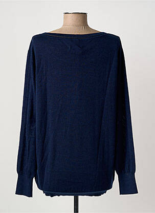 Pull coupe droite manches longues bleu MAX & MOI femme