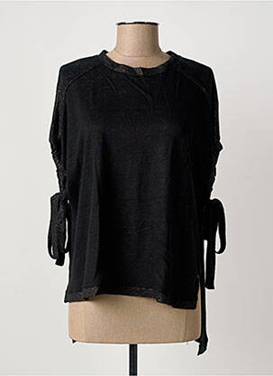 Top manches courtes manches courtes noir MAX & MOI femme