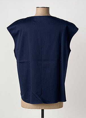 Top manches courtes manches courtes bleu KNOTT femme