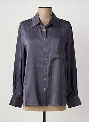 Chemisier coupe droite manches longues gris REPEAT femme