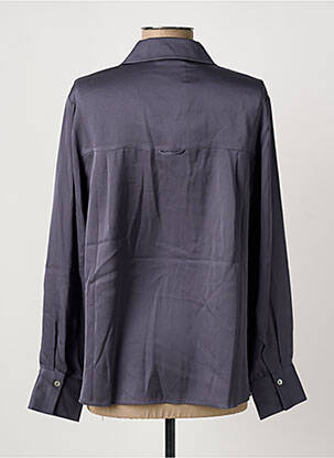 Chemisier coupe droite manches longues gris REPEAT femme