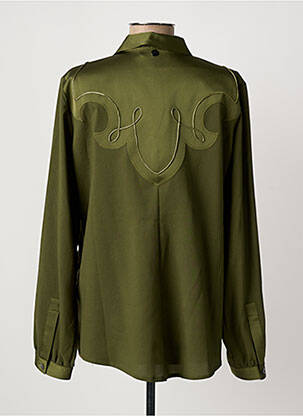 Chemisier coupe droite manches longues vert HIGH femme