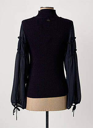 Pull coupe cintrée manches longues noir HIGH femme