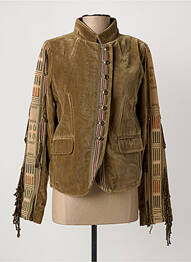 Blouson manches longues marron CAROLE FAKIEL femme